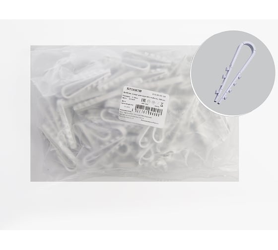 Изображение товара Дюбель-хомут STEKKER DCL00-05-10 100 шт 39331
