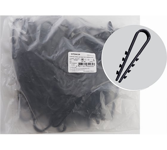 Изображение товара Дюбель-хомут STEKKER DCL00-19-25 100 шт 39336