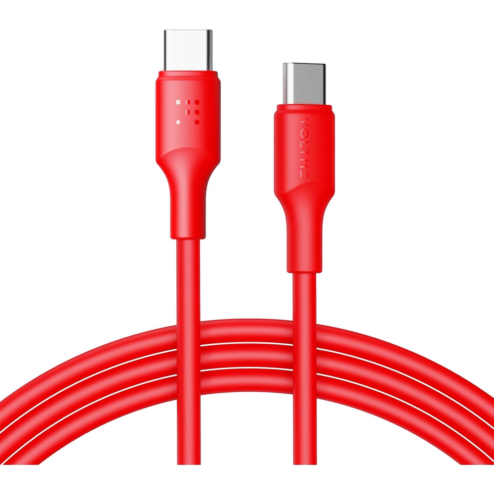 Изображение товара Кабель VOLTME USB2.0 Powerlink EDC CTC 5A, 100W USB-С - USB-C 2.0M Красный C2306