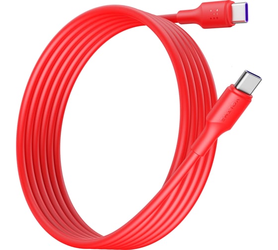 Изображение товара Кабель VOLTME USB2.0 Powerlink EDC CTC 5A, 100W USB-С - USB-C 3.0M Красный C2307