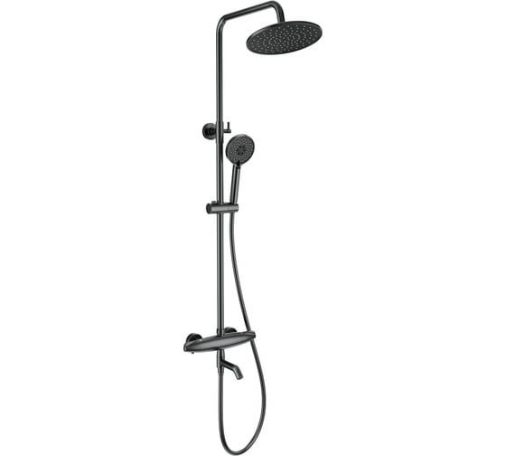 Изображение товара Душевая система с термостатом Wonzon & Woghand Темный графит WW-B3031-A3-BGG