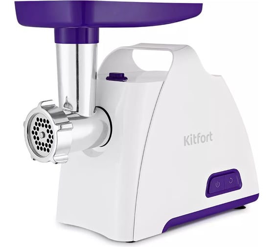 Изображение товара Мясорубка KITFORT бело-синяя КТ-2112-1