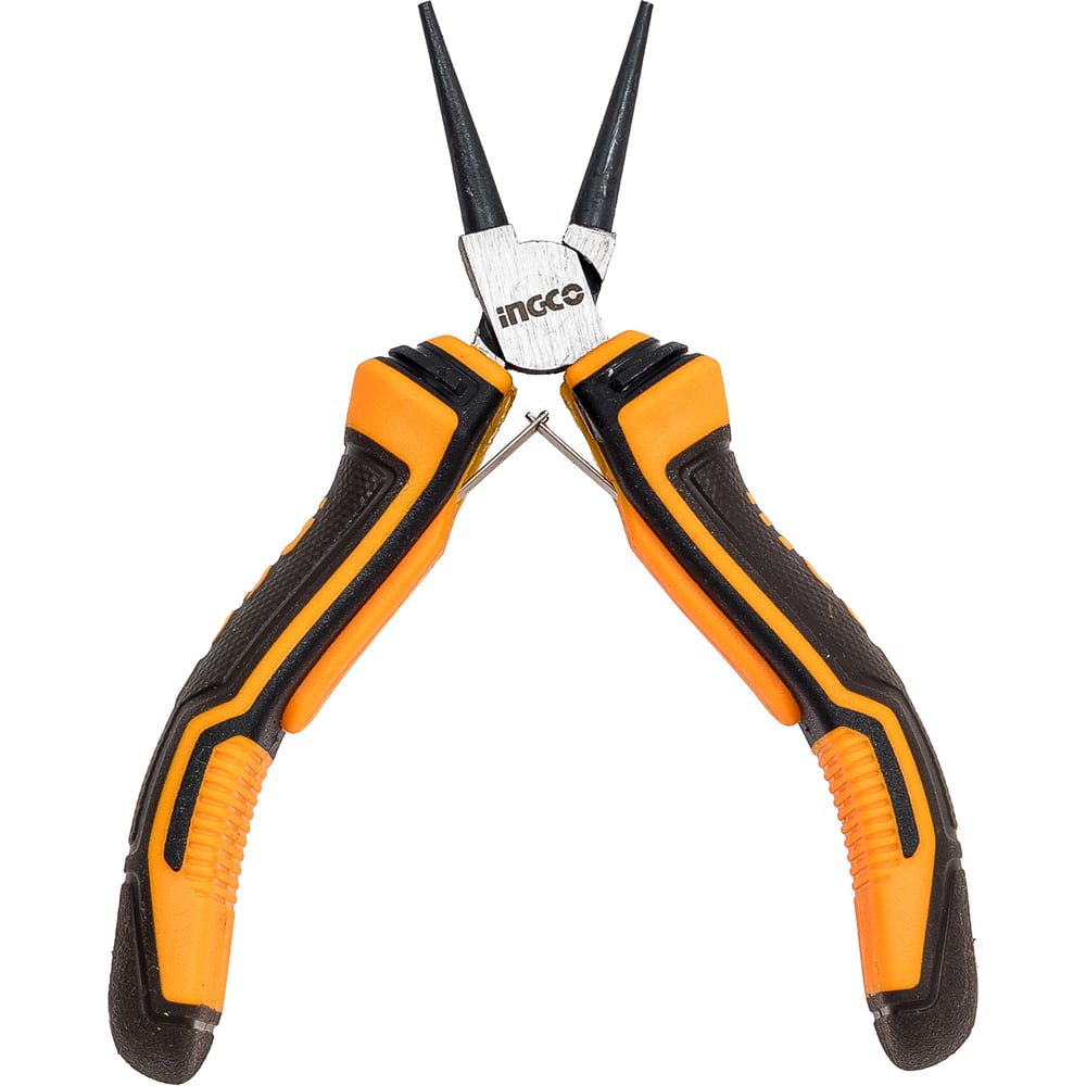 Изображение товара Круглогубцы INGCO HMNP08115 Полупрофессиональные с прямыми губками, CrV, 115 мм