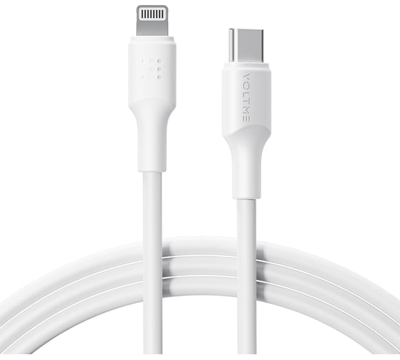 Изображение товара Кабель VOLTME USB2.0 Powerlink EDC CTL Lightning - USB-C (3A) 2.0M Белый C2293