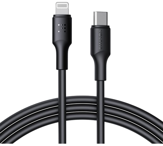Изображение товара Кабель VOLTME USB2.0 Powerlink EDC CTL Lightning - USB-C (3A) 2.0M Черный C2292