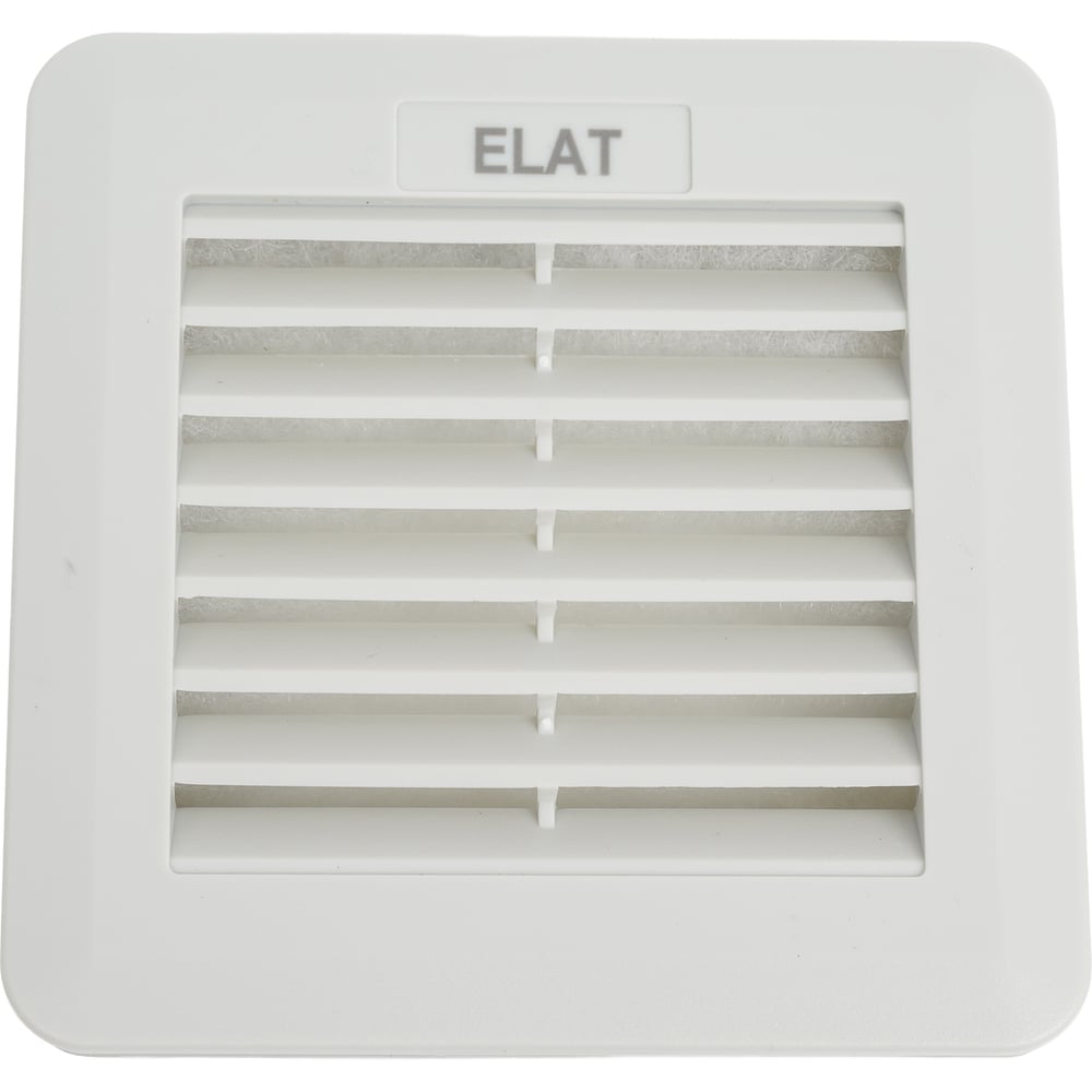 Изображение товара Решетка вентиляционная с фильтром ELAT 106x106 мм G4 IP54 для вентиляции помещений