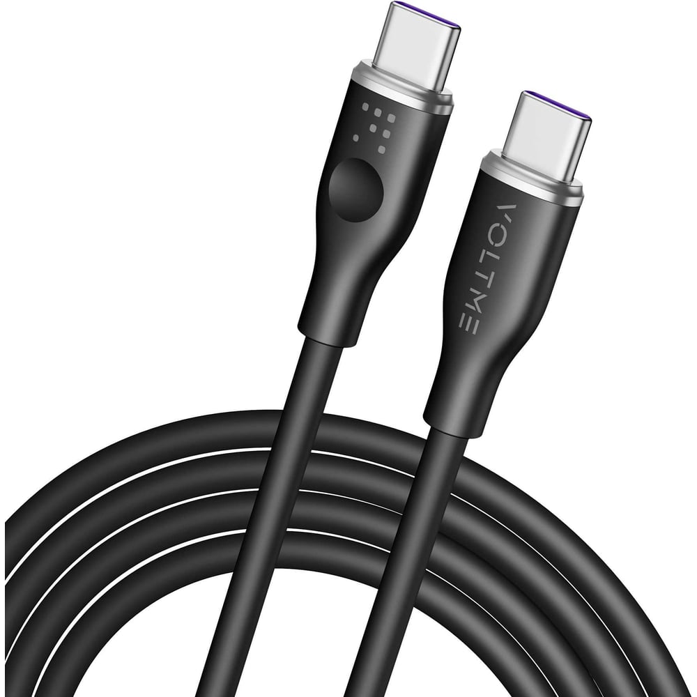 Изображение товара Кабель USB-C USB-C VOLTME Powerlink Moss 1.8М 5A черный