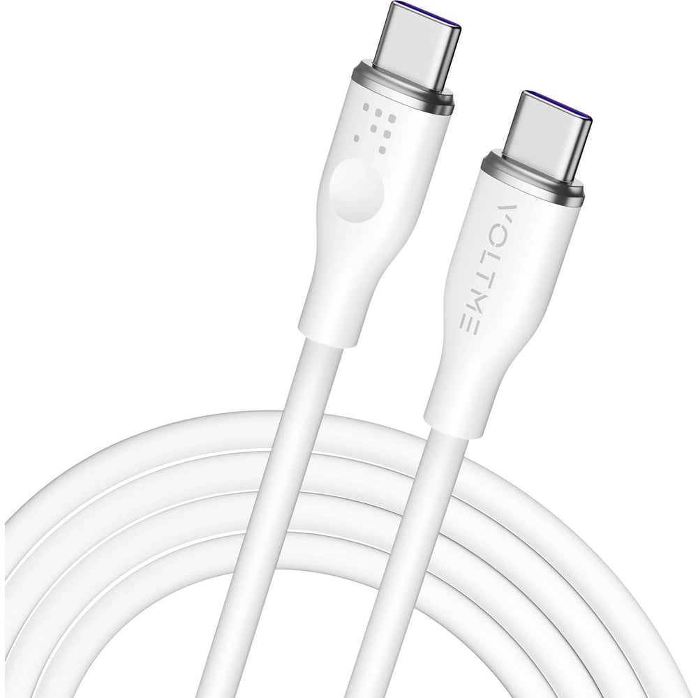 Изображение товара Кабель VOLTME USB2. 0 Powerlink Moss CTC 5A USB-C - USB-C 1. 8М Белый