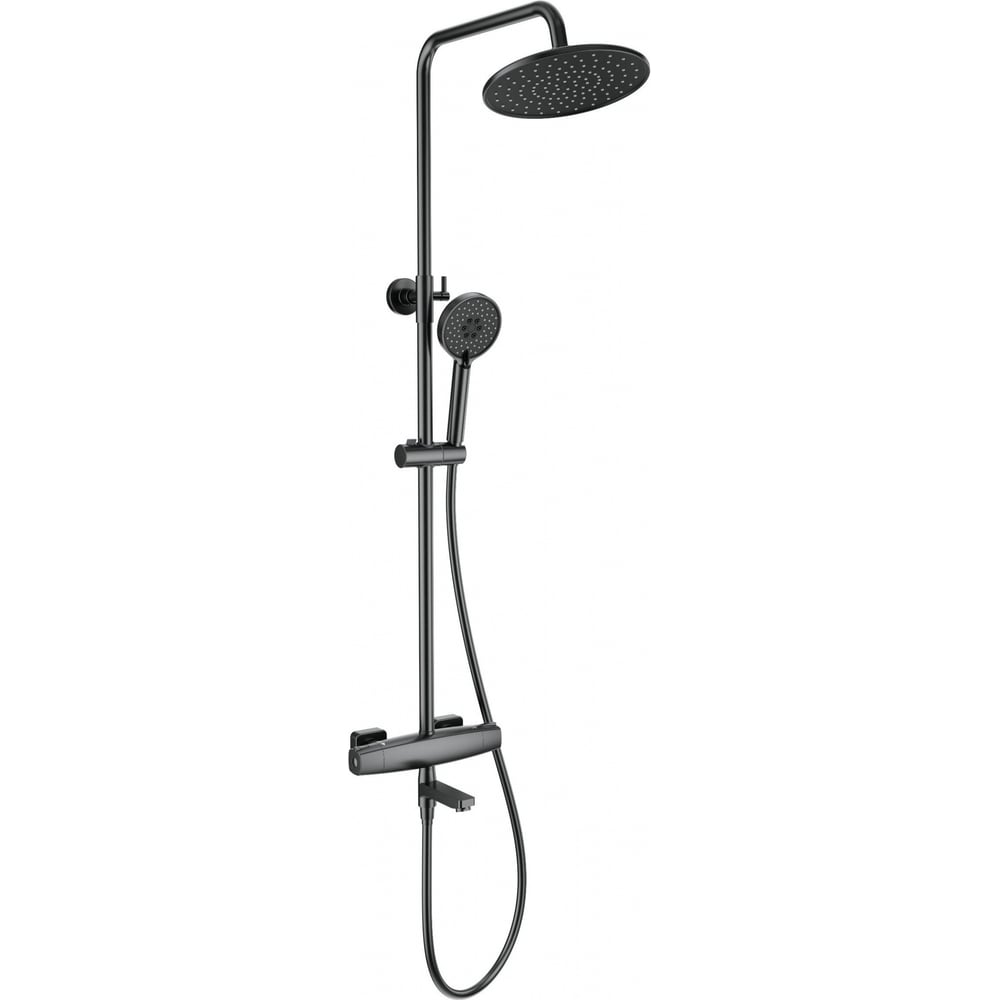 Изображение товара Душевая система с термостатом Wonzon & Woghand темный графит WW-B3035-A3-BGG