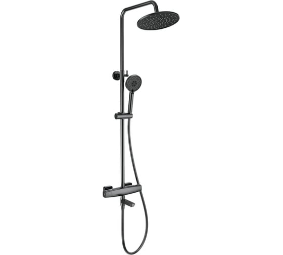 Изображение товара Душевая система с термостатом Wonzon & Woghand Темный графит WW-B3035-A3-BGG