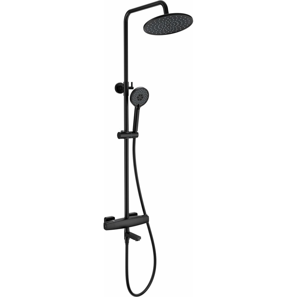 Изображение товара Душевая система с термостатом Wonzon & Woghand Черный матовый WW-B3035-A3-MB