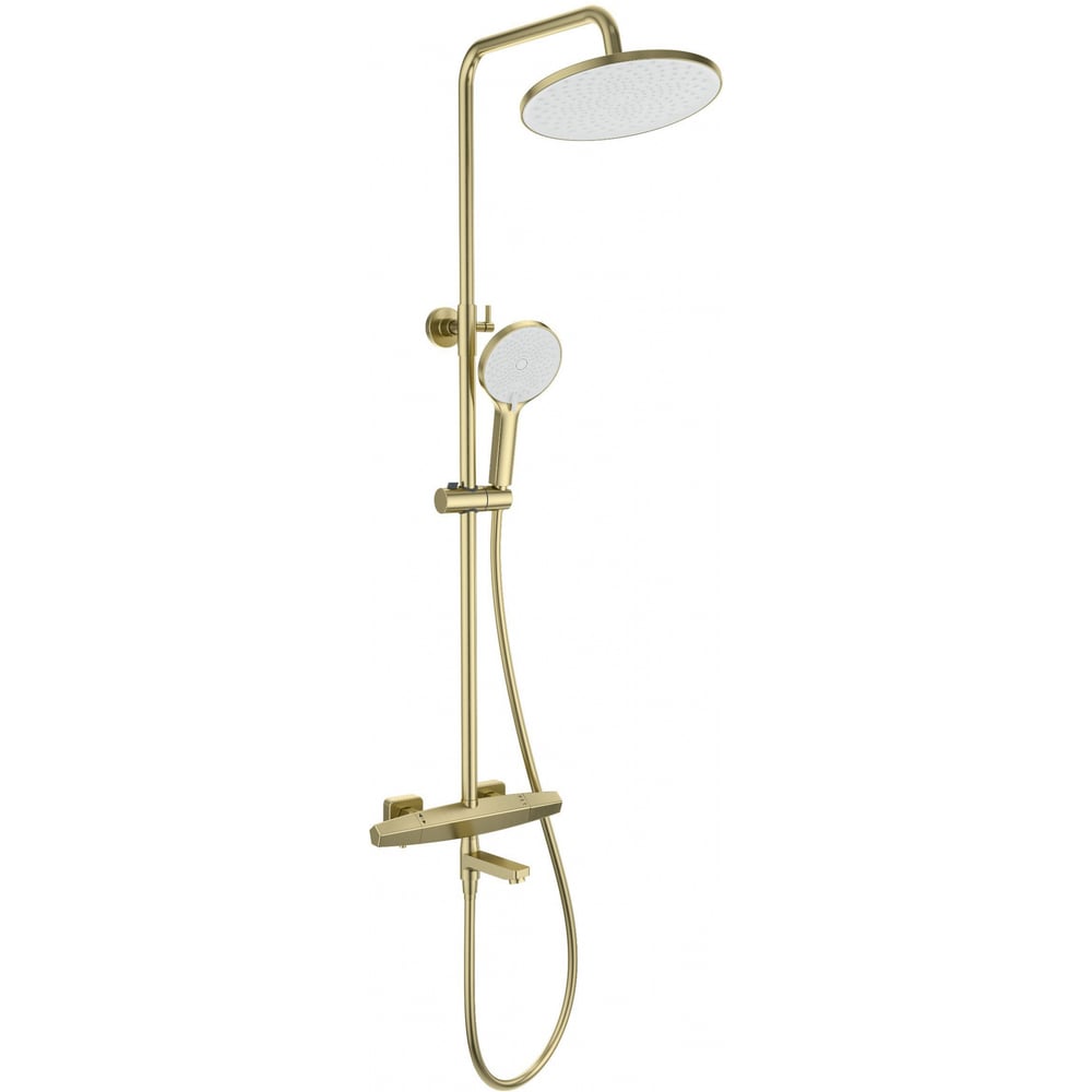 Изображение товара Душевая система с термостатом Wonzon & Woghand золото WW-B3046-A1-BG для ванной