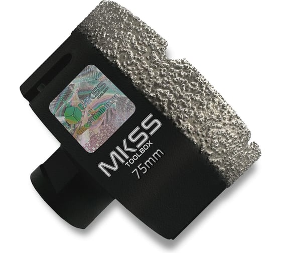 Изображение товара Коронка алмазная универсальная MKSS Toolbox KS2803 HARD 75 мм, M14 для УШМ KS28030075