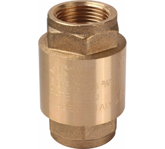 Изображение товара Обратный клапан STOUT 3/4", пружинный, муфтовый, с металлическим седлом SVC-0011-000020 RG008T8CLAUORN