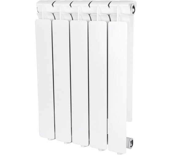 Изображение товара Алюминиевый радиатор STOUT Bravo 500 5 секций, боковое подключение SRA-0110-050005