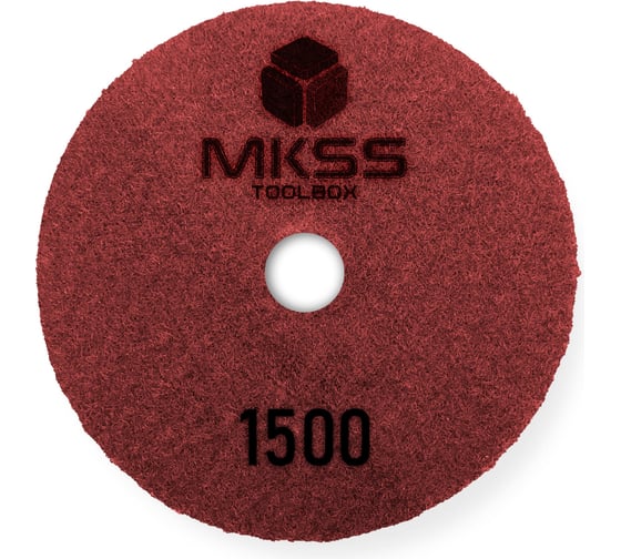 Изображение товара Алмазный гибкий шлифовальный круг MKSS Toolbox MK2604 АГШК Ø100 Р1500 для мокрой полировки MKSS MK26041500