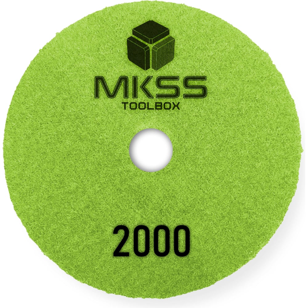 Алмазный гибкий шлифовальный круг MKSS Toolbox MK2604 АГШК Ø100 Р2000 для мокрой полировки MKSS MK26042000