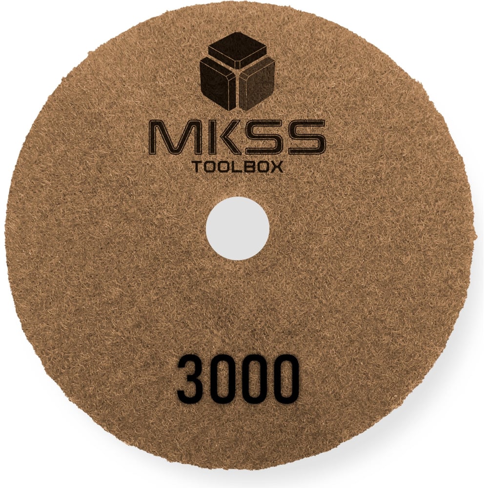 Алмазный гибкий шлифовальный круг MKSS Toolbox MK2606 АГШК Ø100 Р3000 для сухой полировки MKSS MK26063000