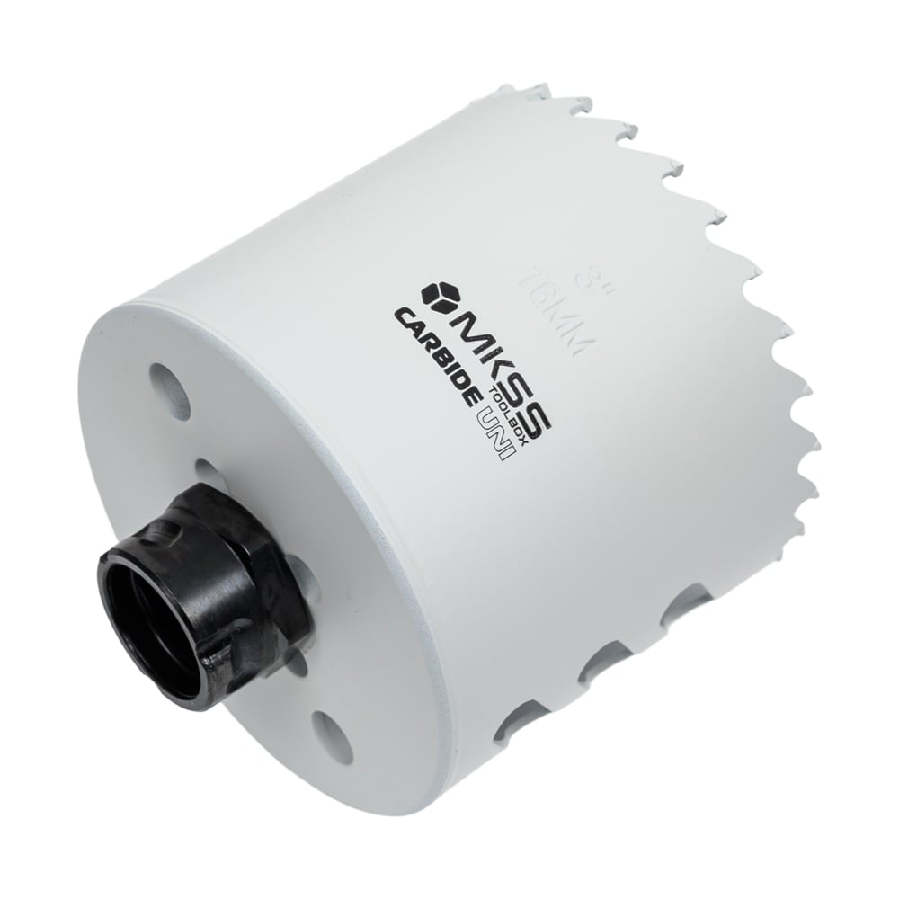 Изображение товара Универсальная коронка с карбидными зубьями MKSS SS2003 76мм для дерева металла и керамики