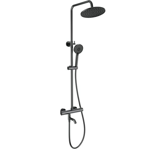 Изображение товара Душевая система с термостатом Wonzon & Woghand Темный графит WW-B3047-A1-BGG