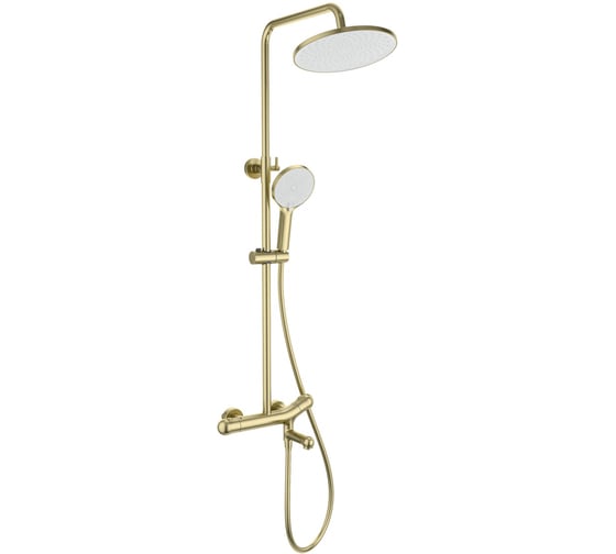 Изображение товара Душевая система с термостатом Wonzon & Woghand Брашированное золото WW-B3057-A-BG
