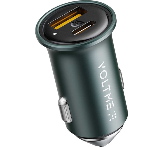 Изображение товара АЗУ VOLTME Cazo C30CA Car Charger, 30W, PD3.0, QC4+, зеленый D2015