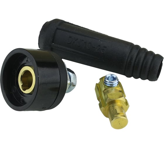 Изображение товара Разъем кабельный DKJ10-25 200А папа-мама для сварочного аппарата Diamond Industrial DIDSVDX1025