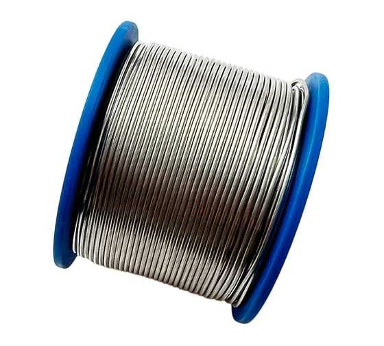 Изображение товара Припой оловянно-свинцовый ИЗАГРИ ПОС 61 с канифольным флюсом ФРК 525-2-Т1, 2%, 0.8 мм 250 г НФ-00000078