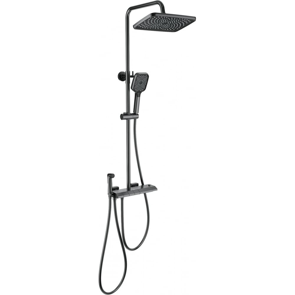 Изображение товара Душевая система с термостатом Wonzon & Woghand 300х200 мм с матовой защитой