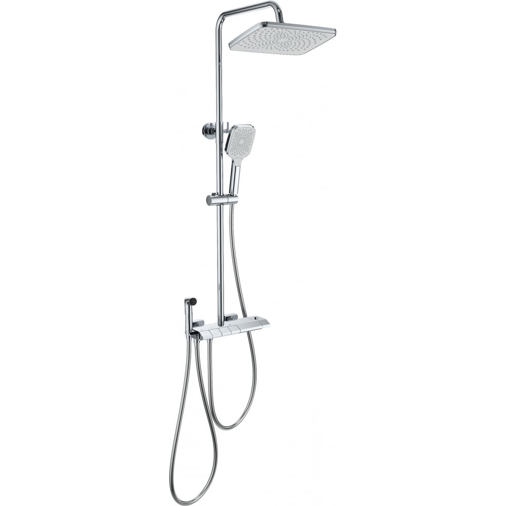 Изображение товара Душевая система с термостатом Wonzon & Woghand Хром WW-B4132-A-CR