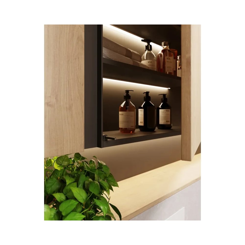 Изображение товара Накладной выталкиватель GTV Salto Nova короткий для мебели короткий из пластика и каучука черный