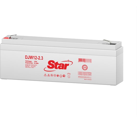 Изображение товара Аккумулятор для ИБП DJW12-2.3 12В, 2.3 Ач Star УТ-00002543