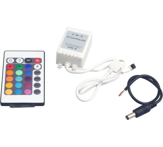 Изображение товара Контроллер Jazzway RGB ZC-1000RC 12V 3x2А = 72w (IR) тип пульта кнопочный 3327385
