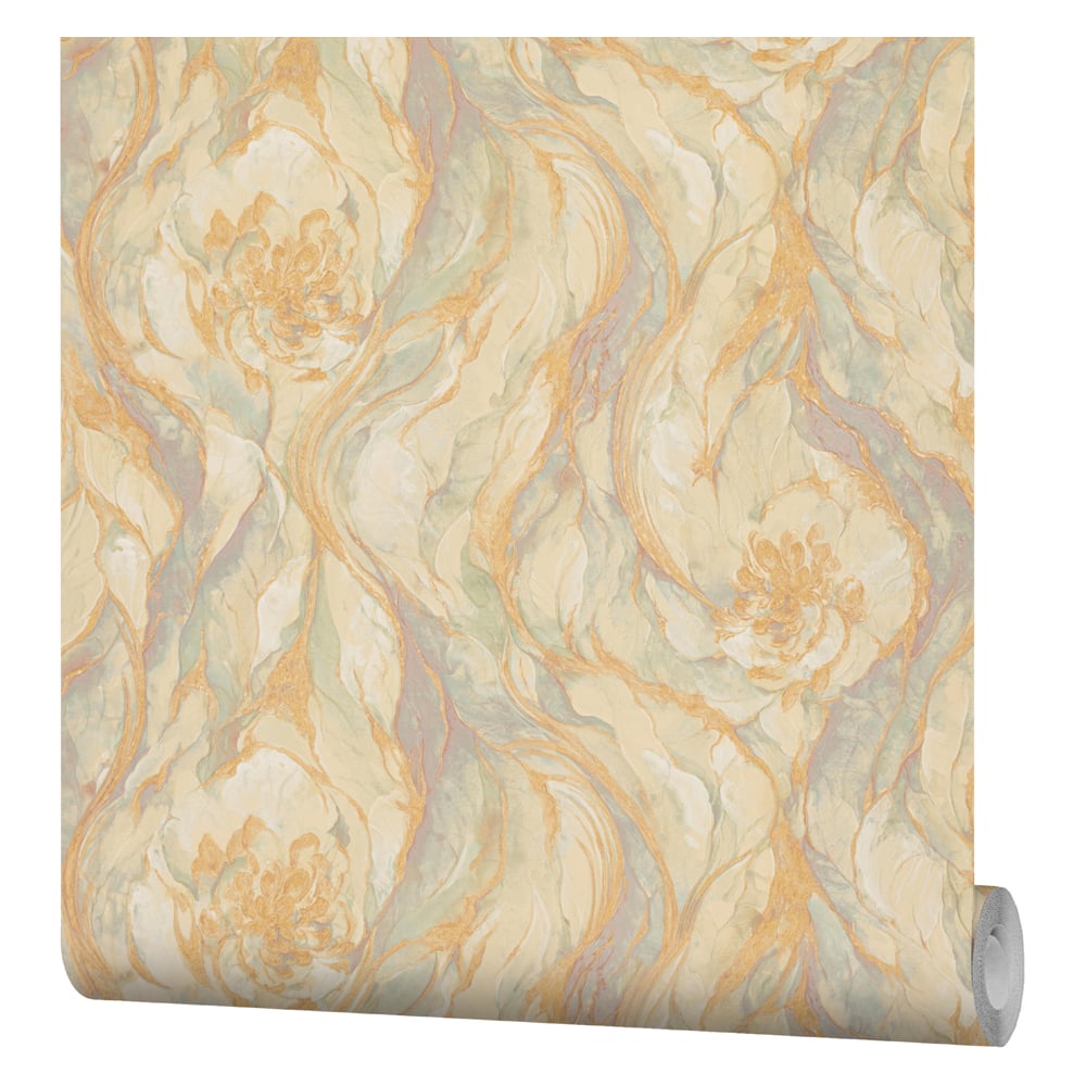 Изображение товара Обои виниловые на флизелиновой основе FIPAR Gold R23618 зеленые флористика 10м