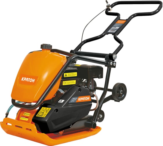 Изображение товара Бензиновая виброплита КРАТОН KR-PC100, LCT, 6.5 л.с., 5500 Гц, 59x50 см, подача воды 4 02 09 004