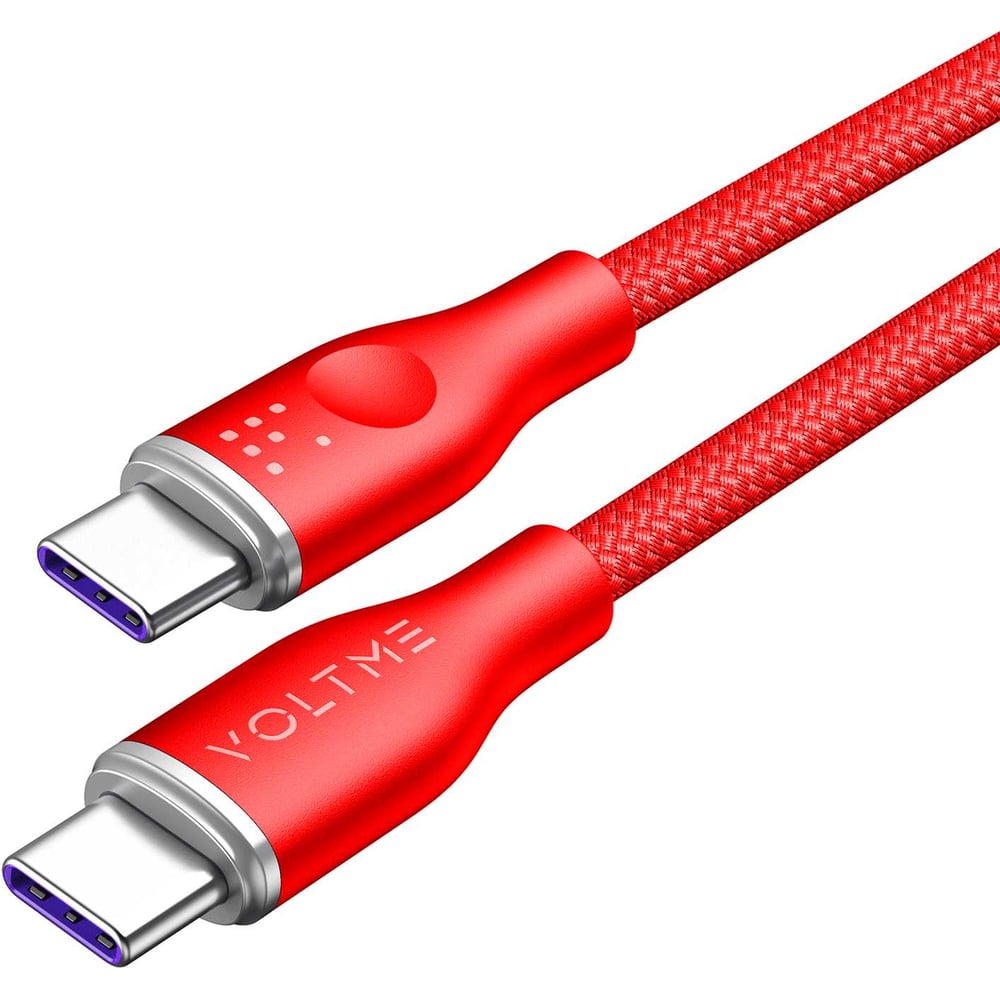 Изображение товара Кабель VOLTME USB2.0 Powerlink Rugg Lite CTC 5A, 1.2м, красный