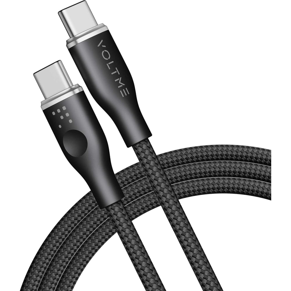 Изображение товара Кабель VOLTME USB2.0 Powerlink Rugg Lite CTC 5A USB-C - USB-C 2м черный