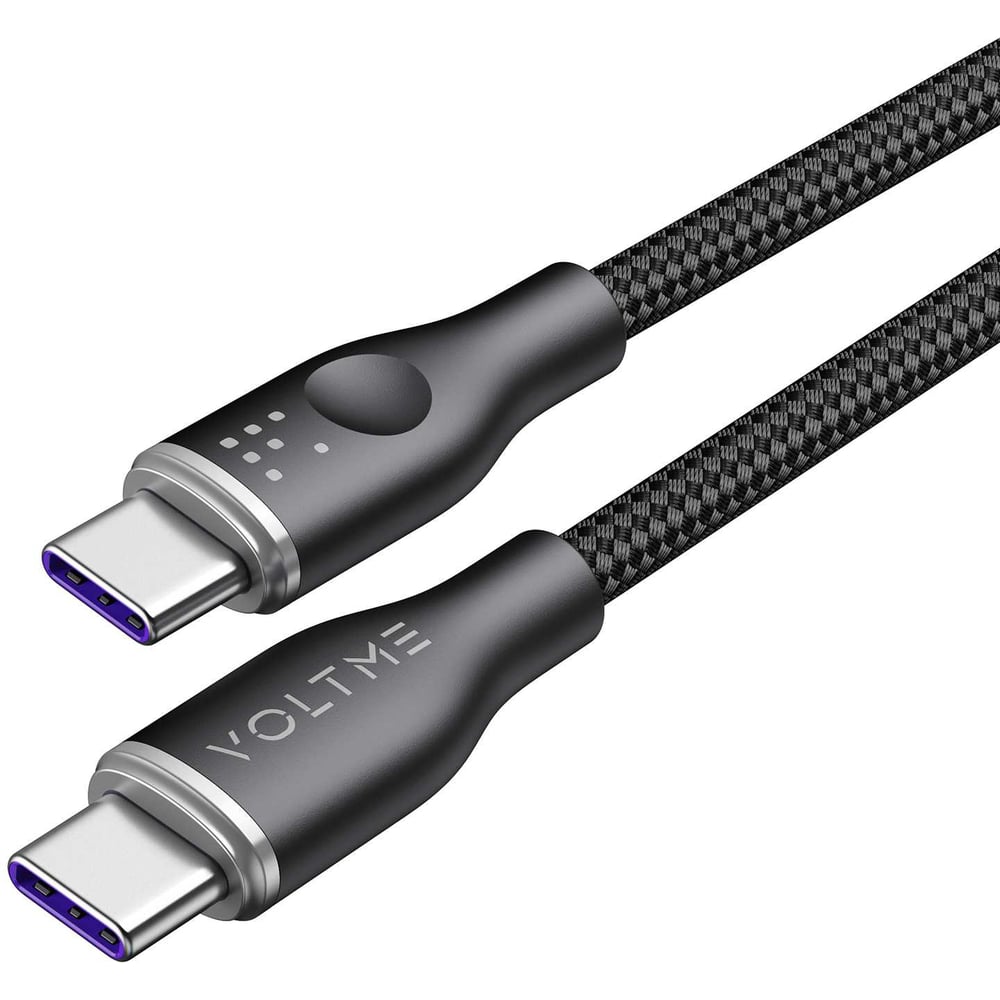 Изображение товара Кабель VOLTME USB2.0 Powerlink Rugg Lite CTC 5A 100W 1.2м черный