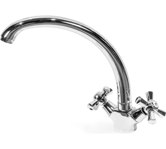 Изображение товара Смеситель для кухни DORON DС 1915-N, 1/2 керамика, хром, излив толстый литой, п/г 016327