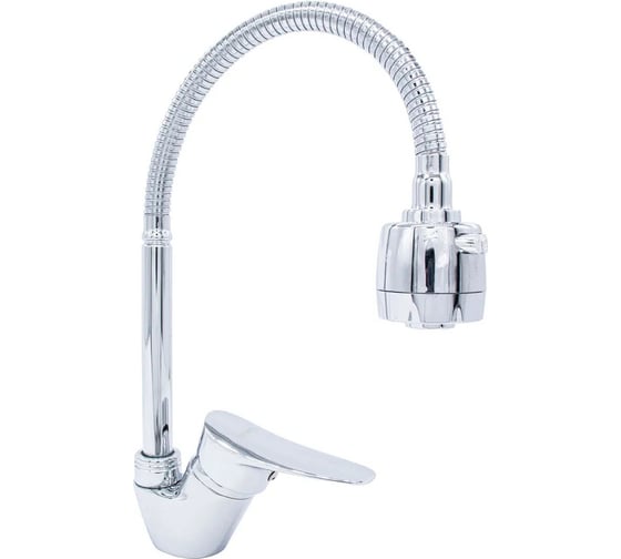 Изображение товара Смеситель для кухни Damento SOLO CU08.01, шаровый, хром, излив 500 мм, п/г 09200