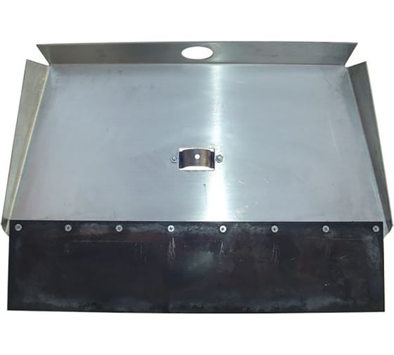 Изображение товара Лопата-движок RUSСАД На века, 500x320x2 мм, алюм., 3-х бортный, с накладкой 12 см, сталь 65Г 7698