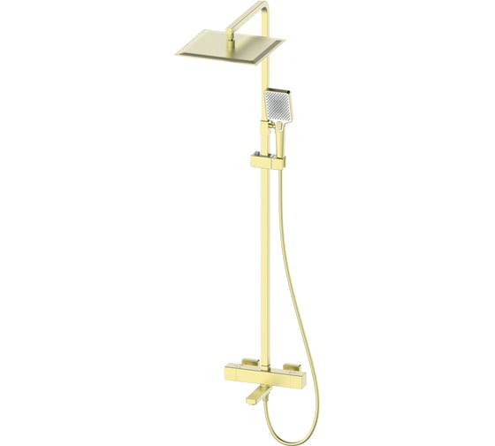 Изображение товара Душевая система с термостатом Wonzon & Woghand Брашированное золото WW-88739901-BG