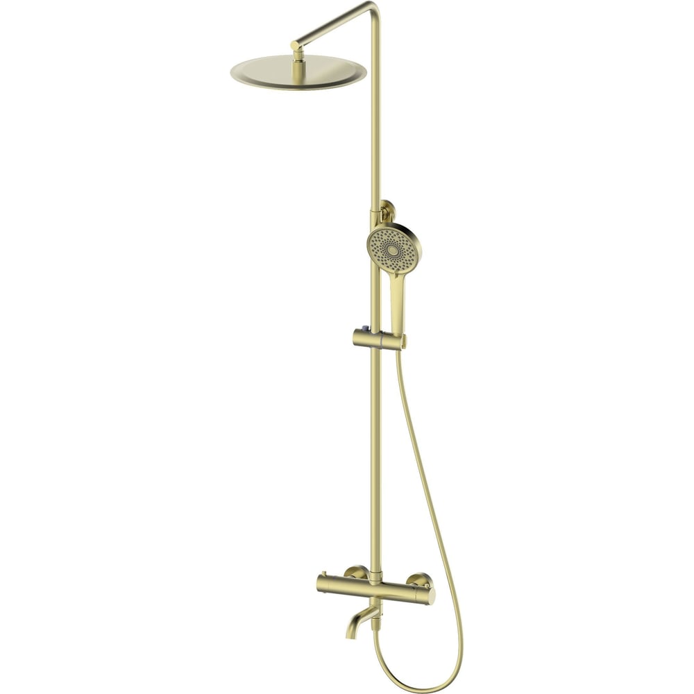 Изображение товара Душевая система с термостатом Wonzon & Woghand брашированное золото WW-88739903-BG