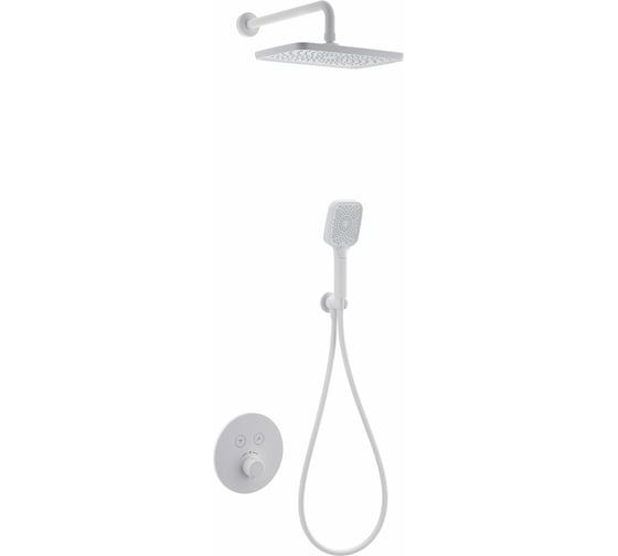 Изображение товара Душевая система с термостатом встраиваемая Wonzon & Woghand Белый матовый WW-D2017-A-MW