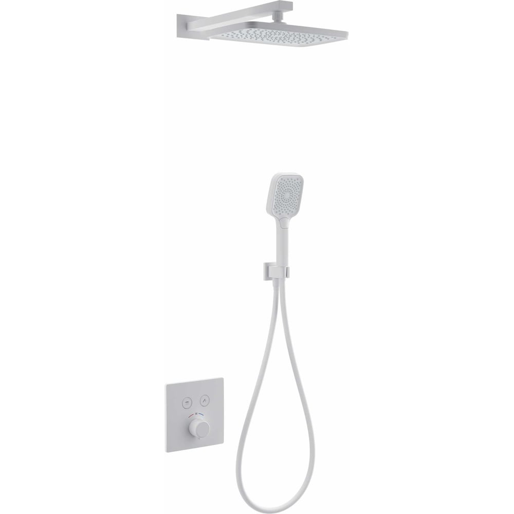 Изображение товара Душевая система с термостатом встраиваемая Wonzon & Woghand Белый матовый