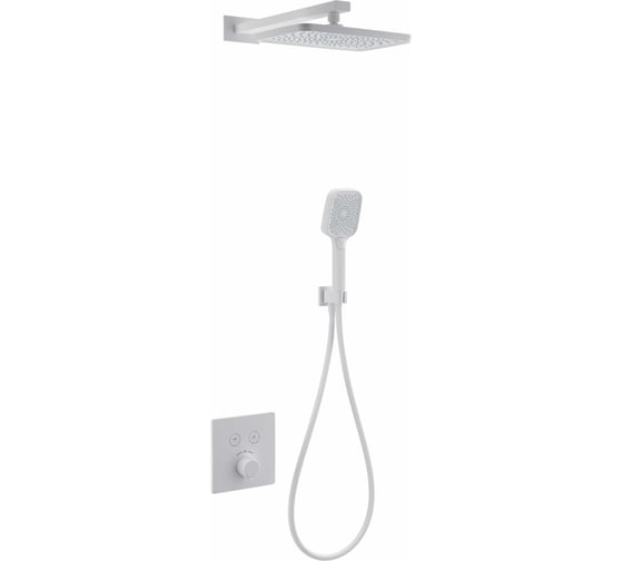 Изображение товара Душевая система с термостатом встраиваемая Wonzon & Woghand Белый матовый WW-D2017-B-MW