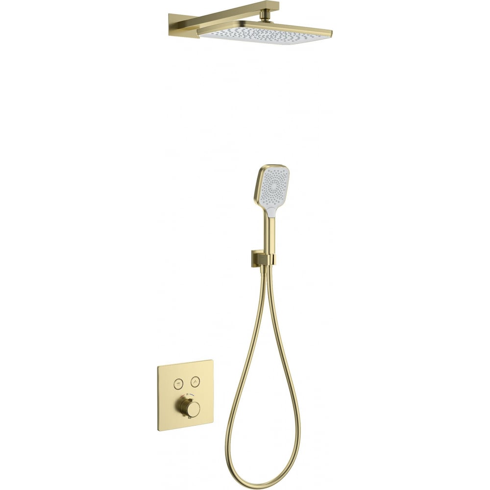 Изображение товара Встраиваемая душевая система с термостатом Wonzon & Woghand WW-D2017-B-BG золото