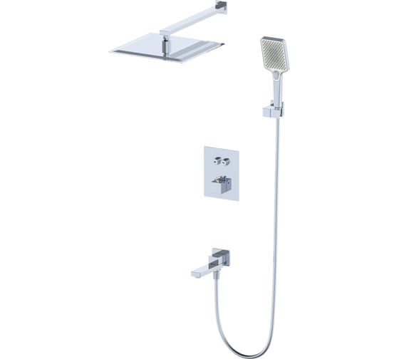Изображение товара Душевая система с термостатом встраиваемая Wonzon & Woghand Хром WW-88929003-CR