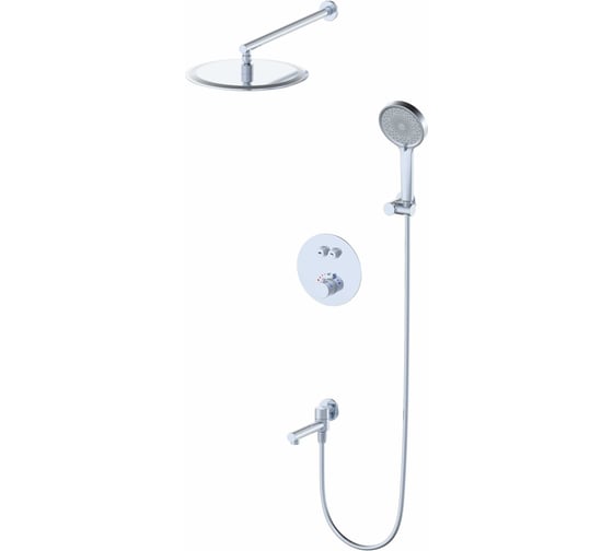 Изображение товара Душевая система с термостатом встраиваемая Wonzon & Woghand Хром WW-88929010-CR