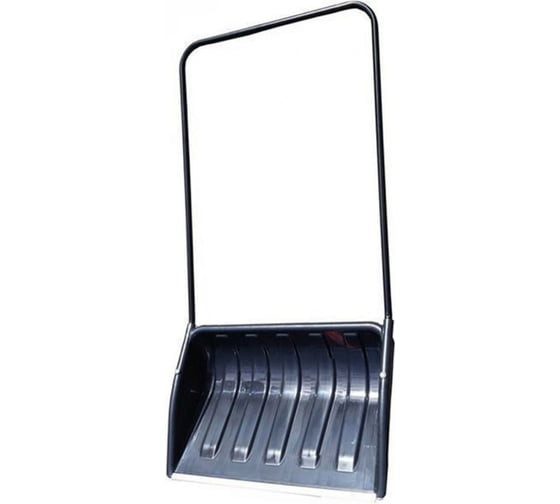 Изображение товара Движок (скрепер) пластиковый Саморезик ЭЛИТА с изогнутой металлической ручкой, ковш 750х500 мм ЗИ-00626